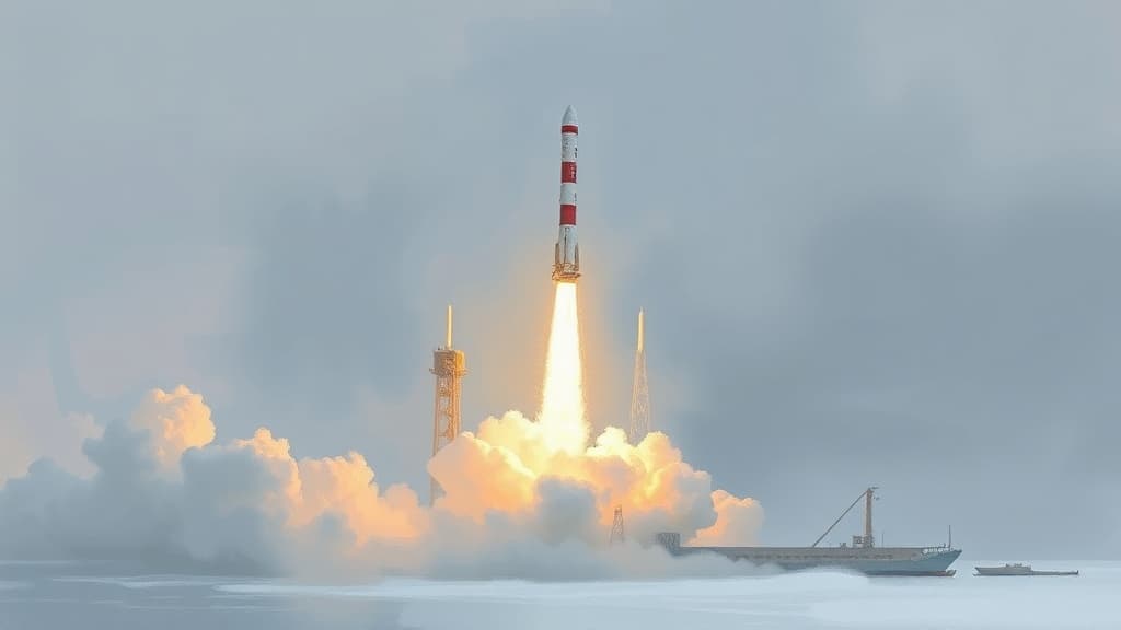 China's Long March 12A Rocket Launches from Jiuquan Spaceport, First Stage Reentry Fails