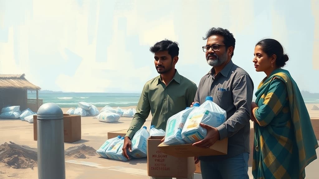 Kolkata Society for Cultural Heritage Distributes Relief in Cyclone-Hit Sri Lanka