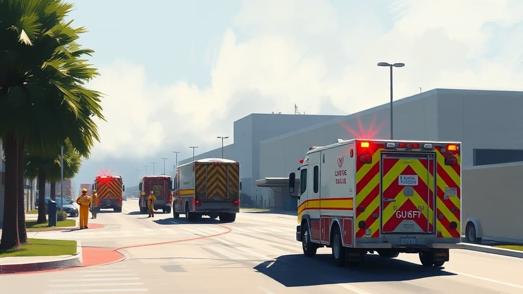 Hazmat Teams Respond to Ammonia Leak at Lineage Logistics Cold Storage in Santa Maria, CA