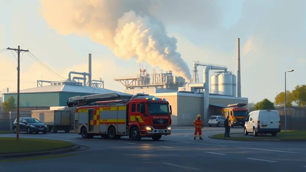 200 Workers Evacuated Due to Ammonia Leak at Food Processing Facility in Truganina