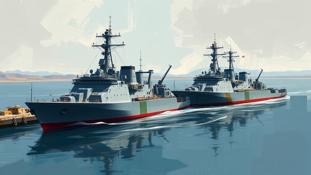 Russian Warships Dock in Walvis Bay for South African Naval Exercise