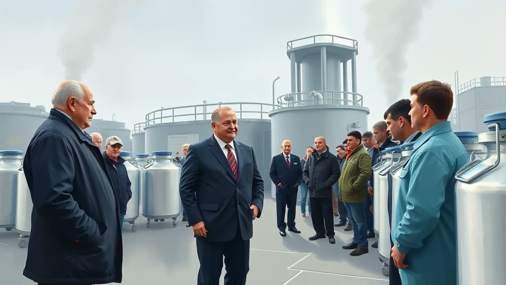 Belarusian President Lukashenko Tours Glubokoye Dairy Canning Plant for Condensed Milk Production