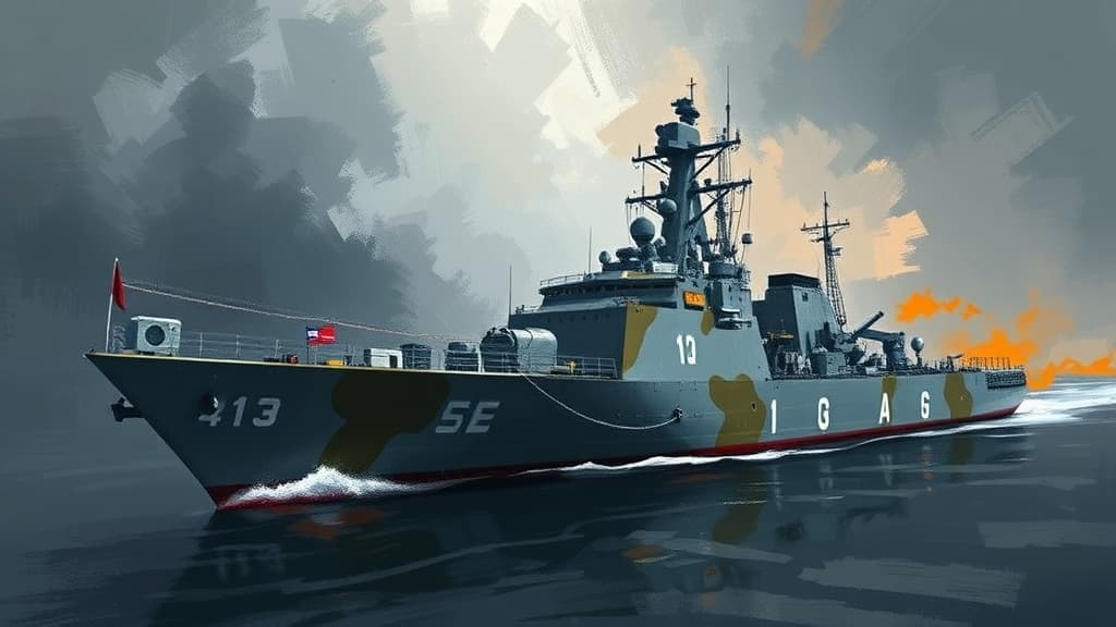 Taiwan's Kang Ding Frigate Enters Dry Dock for Missile System Modernization