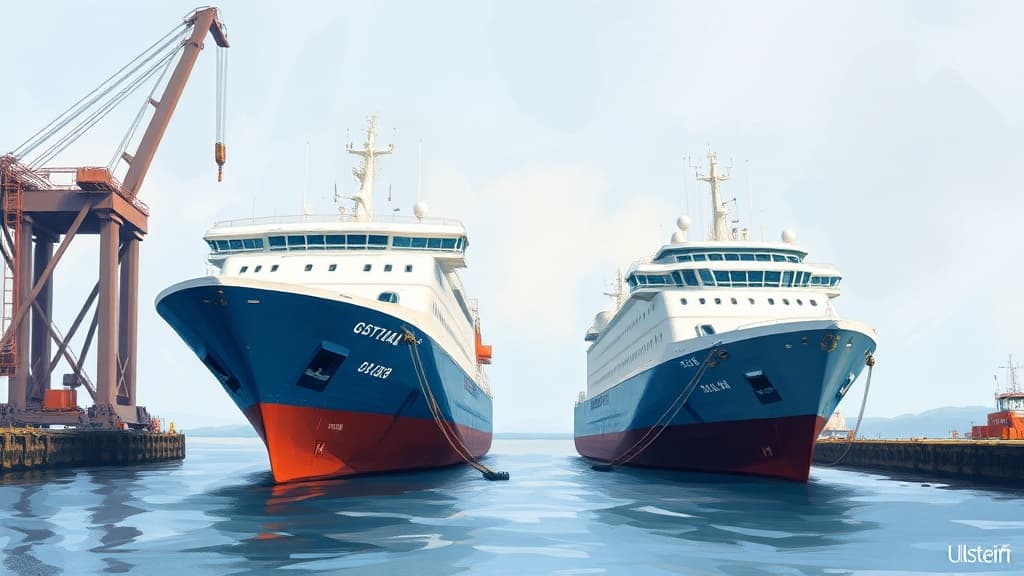 Ulstein Verft Launches Two Offshore Wind Service Vessels, Hull Numbers 322 and 323