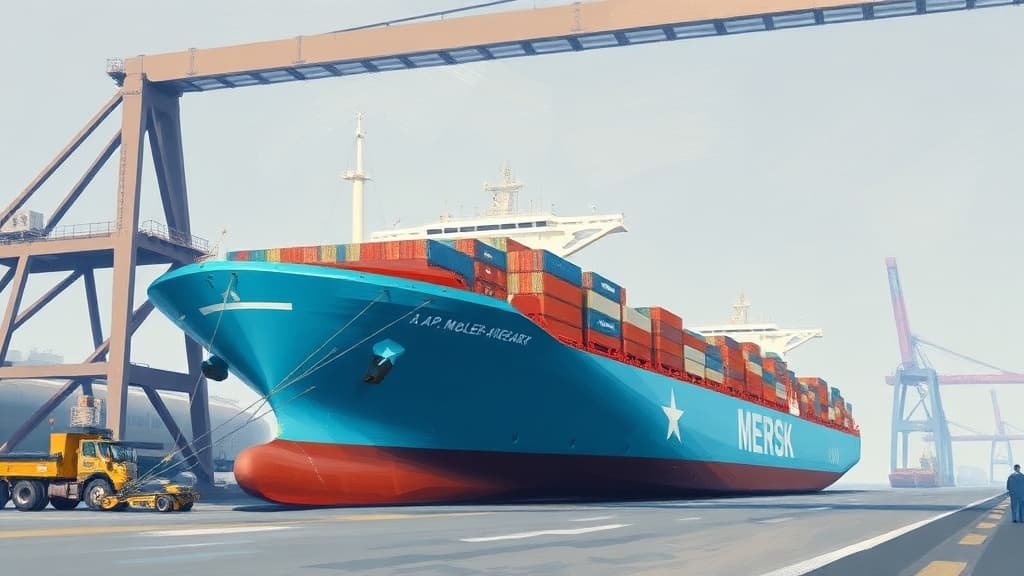 A.P. Moller-Maersk Receives Final Vessel in Methanol Ship Series in South Korea