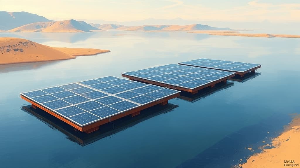 Morocco Tests Floating Solar Panels to Combat Water Evaporation and Generate Power