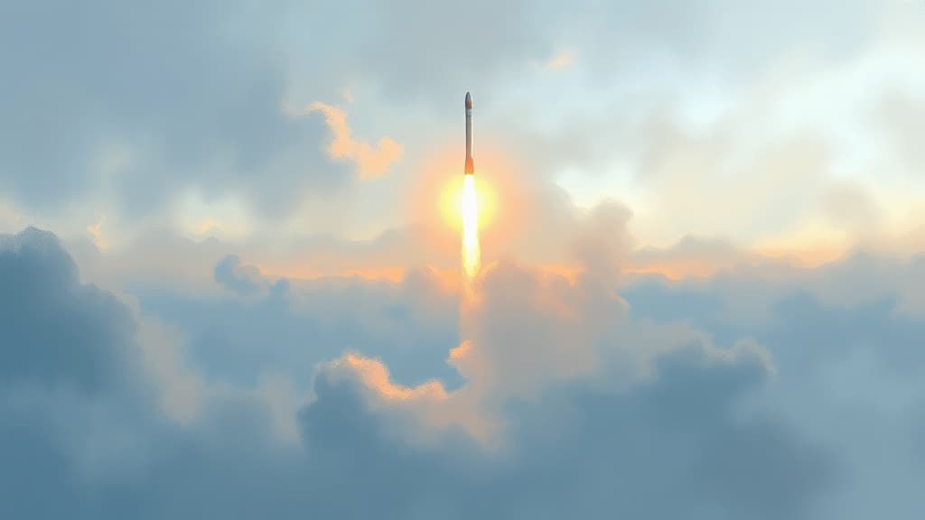 SpaceX Falcon 9 Rocket Visible Over Germany During Twilight Mission