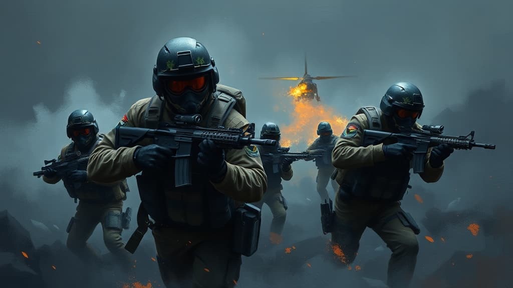 PLA Special Forces Conduct Nighttime Hostage Rescue Training Exercise