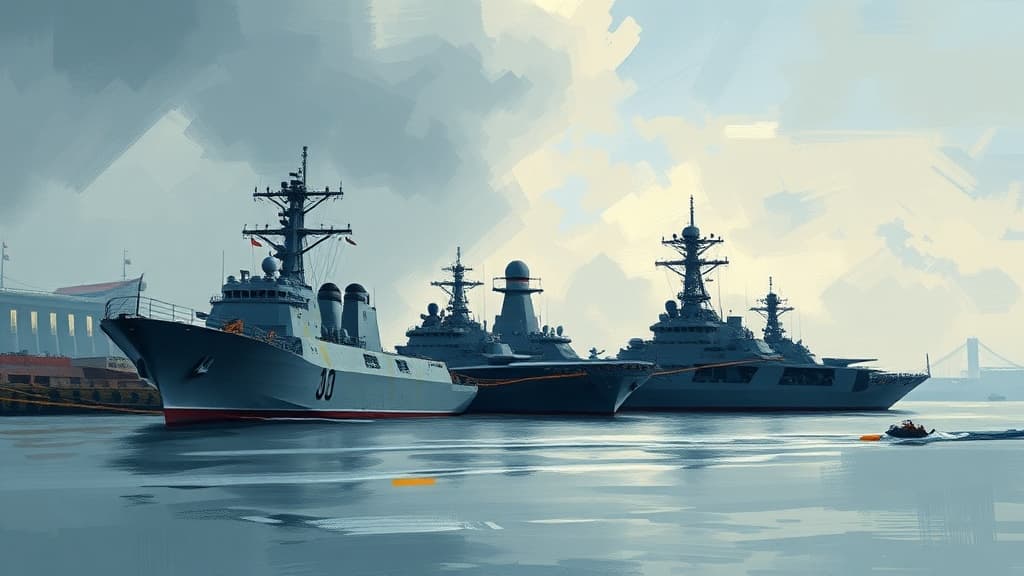 Indian Navy's Training Squadron Visits Singapore, Enhancing Maritime Cooperation