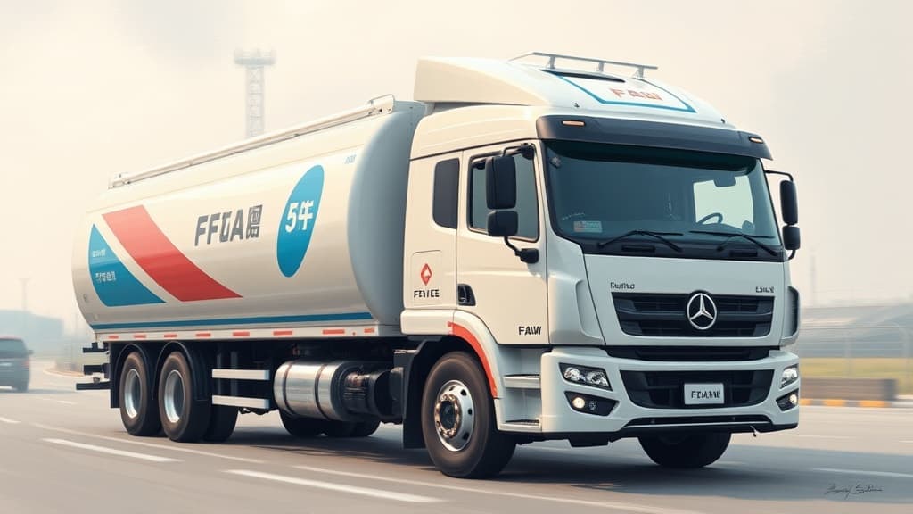 FAW Tests Liquid Hydrogen Truck in China with 1,000 km Range, Competing with Daimler's GenH2