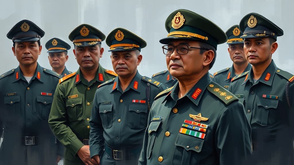 Senior General Min Aung Hlaing Inspects Tatmadaw Training and Security Measures in Triangle Region