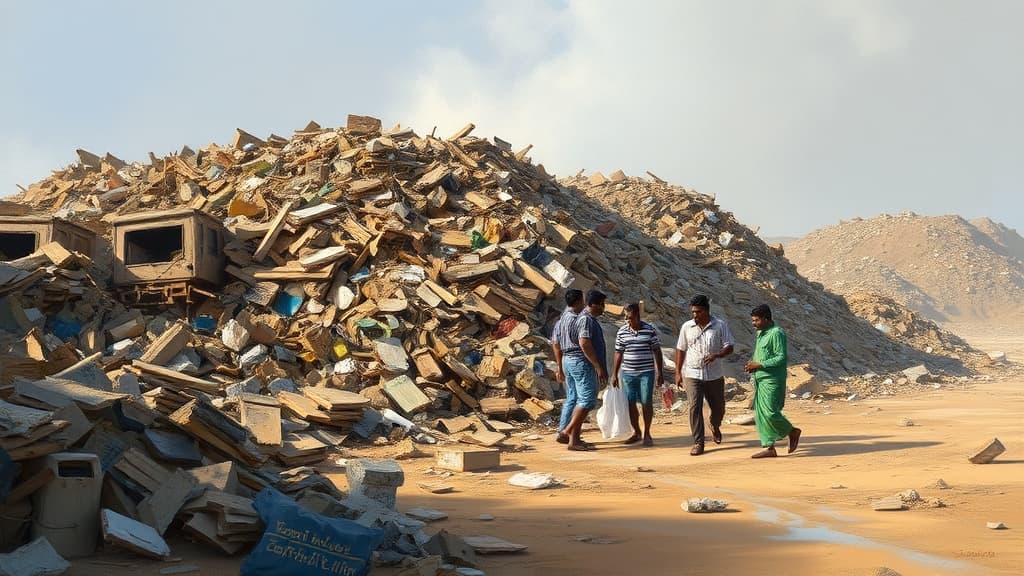 Residents Demand Action on Dry Waste Accumulation at Erode's Vendipalayam Compost Yard