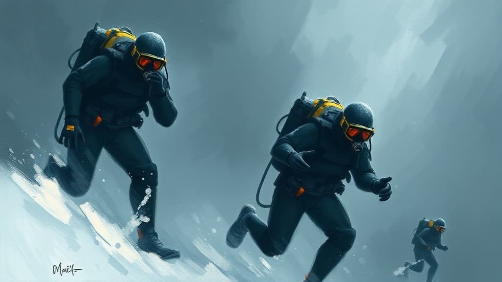 Navy Deep-Sea Divers Conduct Winter Drills; Air Force Receives Japan Support