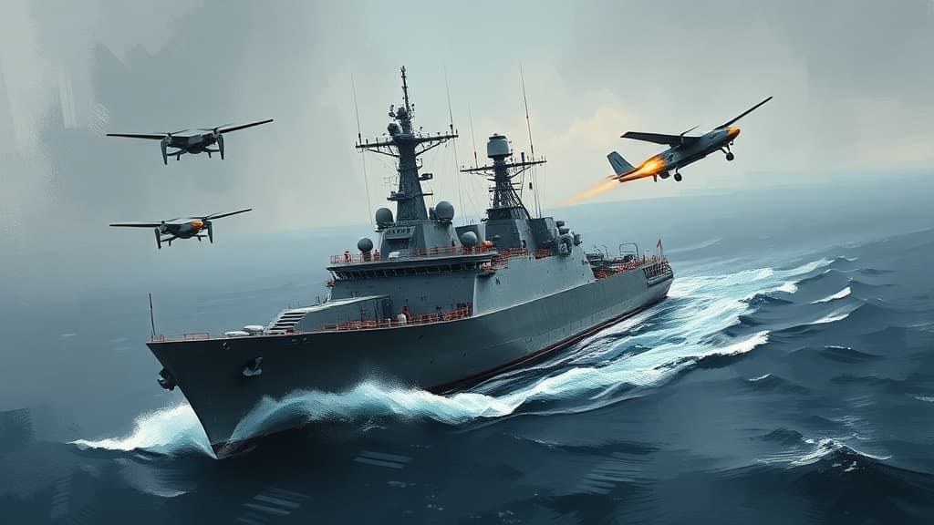 Royal Netherlands Navy Frigate Engages Drones in NATO Exercise off Wales