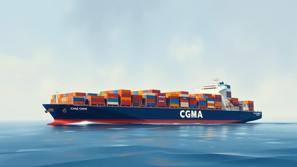 CMA CGM Receives Delivery of 15,000 TEU Dual-Fuel Methanol Container Ship
