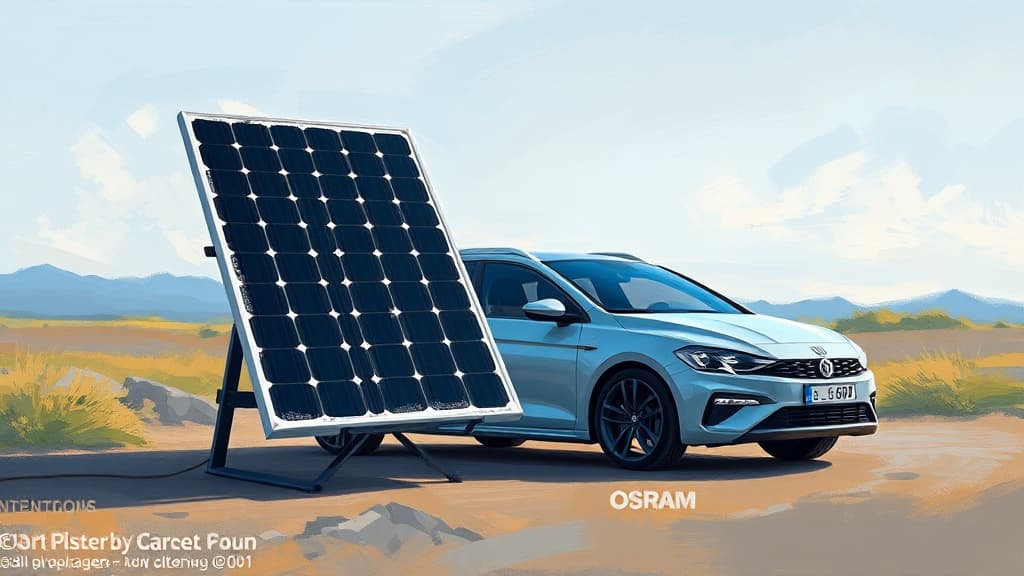 Osram Launches BatteryCharge Solar Panels for Charging Small Car Batteries