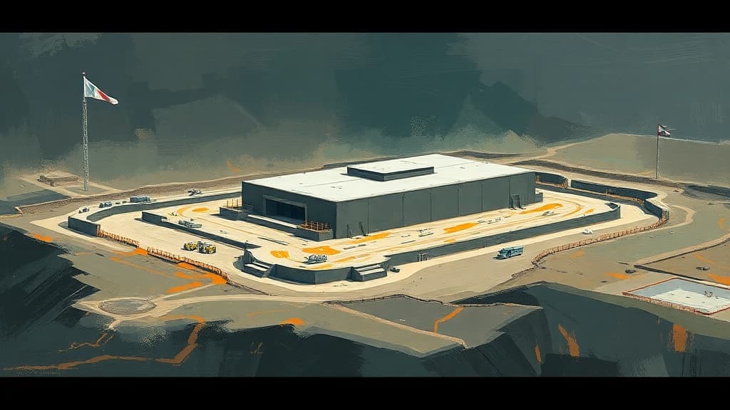 Satellite Imagery Reveals Progress on Concrete Sarcophagus at Iran's Taleghan 2 Facility