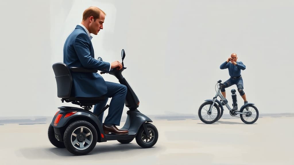Prince William Tests Mobility Scooter and Explores Innovations at Bristol Robotics Laboratory