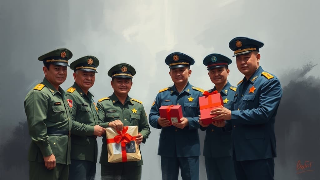 Naval Region 2 Command Delegation Offers Tet Gifts in Con Dao