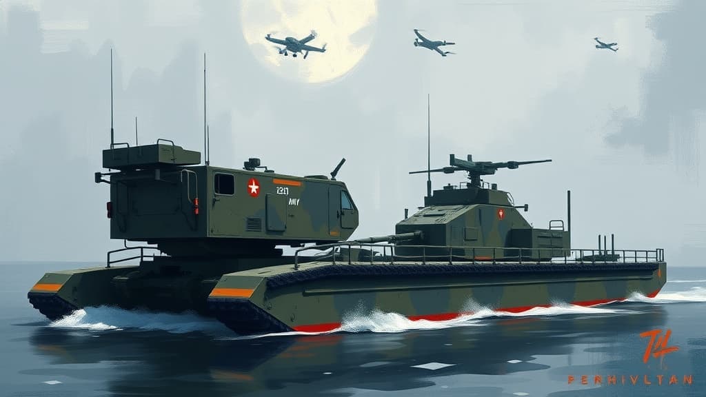 Turkmenistan Introduces Chinese JN1101 Anti-Drone System and HZ Pontoon Bridge