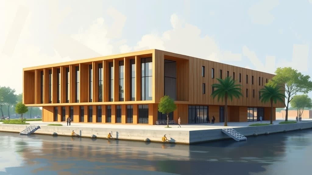 Colonia del Sacramento Begins Construction of First Wooden Office Building in Río de la Plata