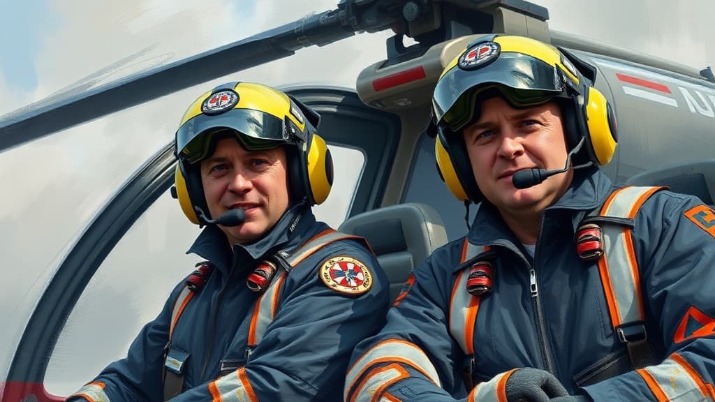 Yorkshire Air Ambulance Pilots McTeggart and Brasher Surpass 6,000 Flying Hours