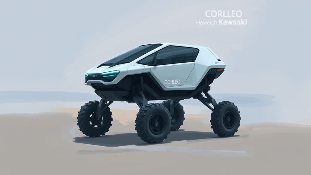 Kawasaki Develops CORLEO, a Hydrogen-Powered Four-Legged Vehicle for Off-Road Mobility