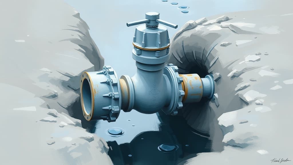 Pender Water & Sewer Repairs Main Line Valve in Harrison Cove, NC