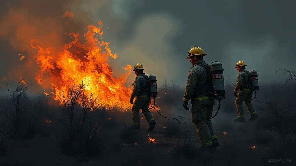 Firefighters Conduct Prescribed Burn to Enhance Wildfire Defense in Borger, Texas