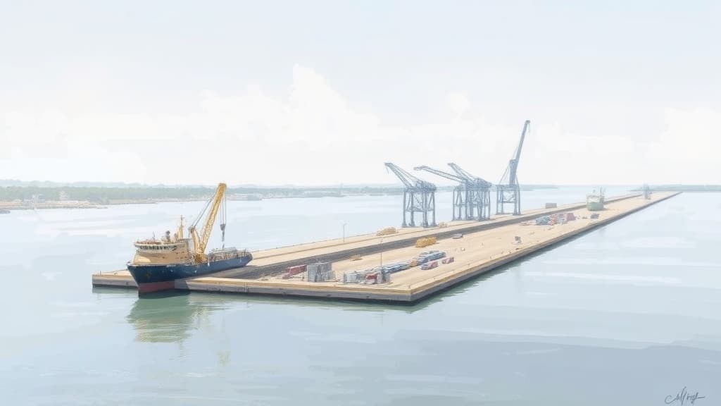 Progreso Port Canal Dredging Project 74% Complete, Set for Early 2026 Finish