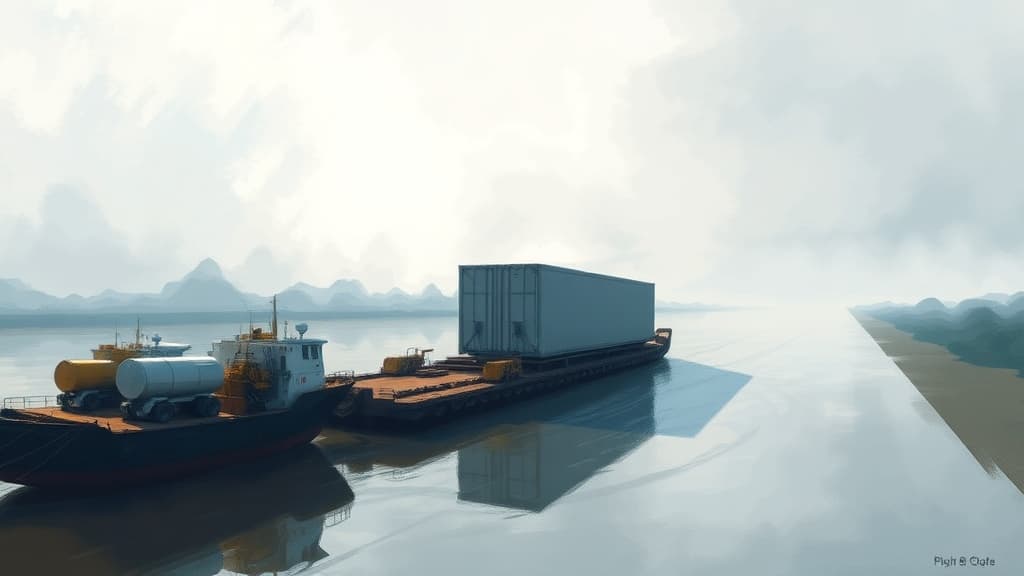 Heavy ODC Shipment for Tata Semiconductor Unit Arrives in Assam via Brahmaputra Waterway