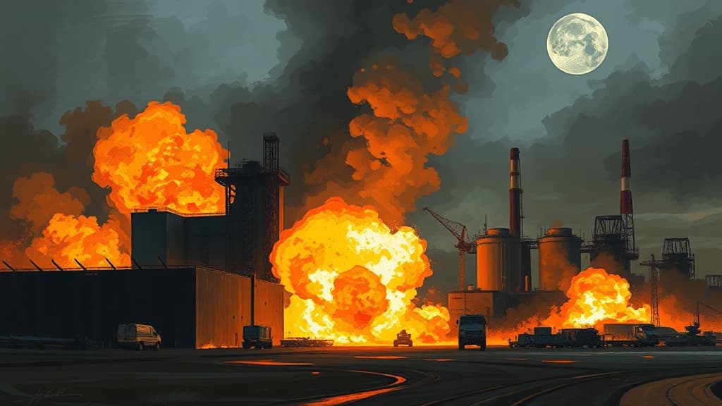 Explosions and Fire at Progress Defense Plant in Tambov Region, Russia