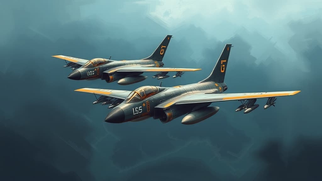 Two US Navy A-6 Intruders Shot Down by Chinese J-6 Fighters in Vietnam on August 21, 1967