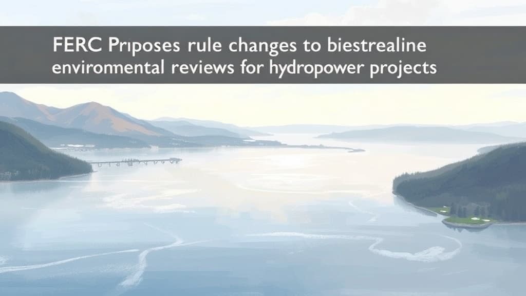 FERC Proposes Rule Changes to Streamline Environmental Reviews for Hydropower Projects