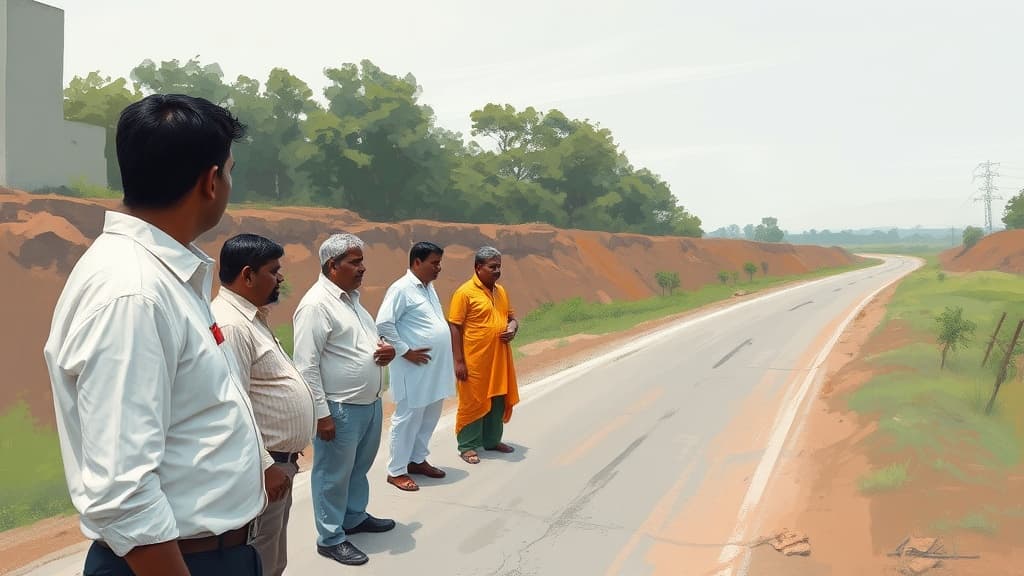 Hubballi MLAs Inspect Road for 24x7 Water Supply Pipeline Installation