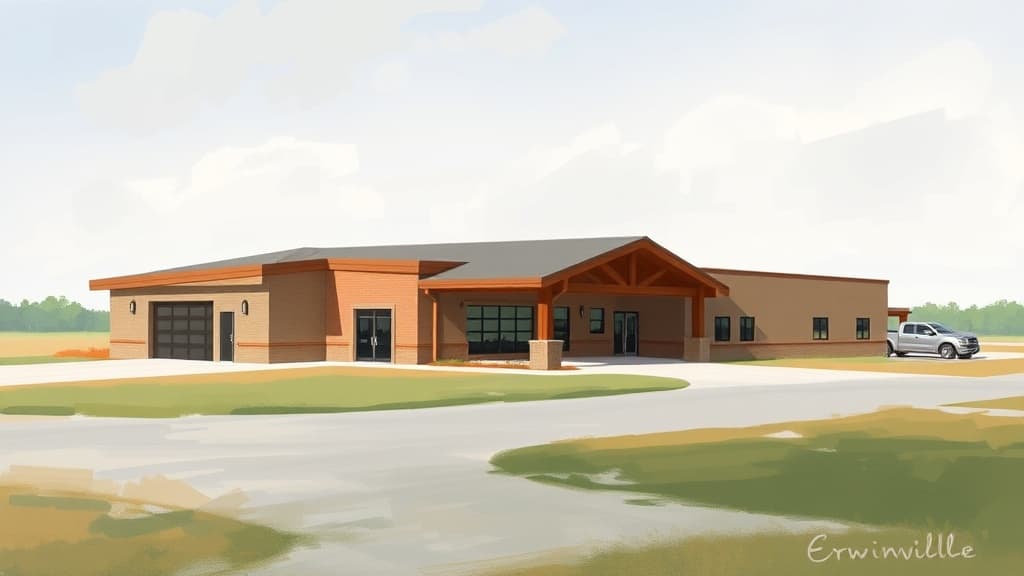 New Fire and Sheriff's Substation Under Construction in Erwinville to Improve Response Times