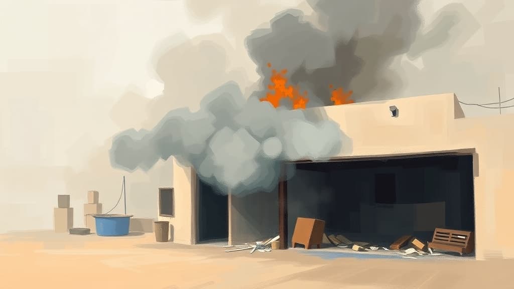 Incendie dans un atelier de verre et d'aluminium à Marrakech, pertes estimées à 2 millions de dirhams