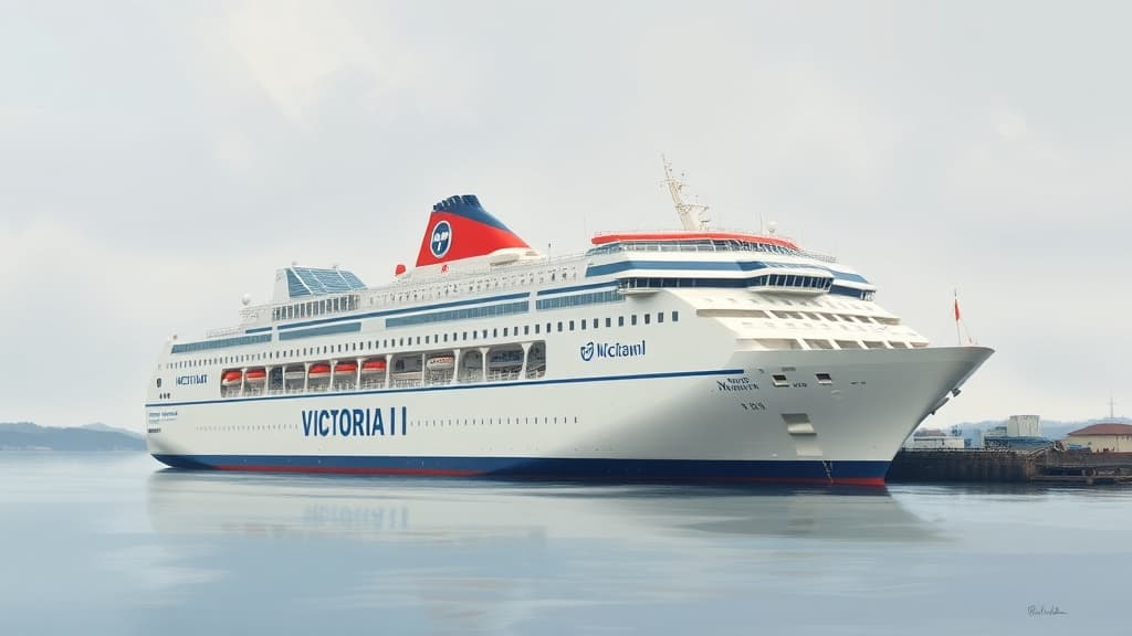 Tallink's Victoria I Scheduled for Maintenance in Naantali, Finland