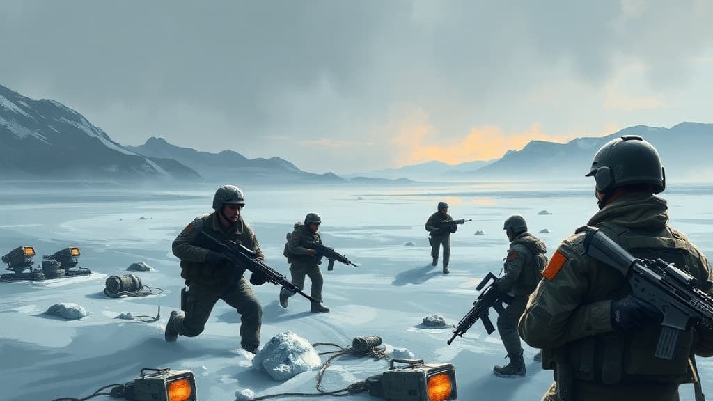 Norfolk Soldiers Train in Extreme Cold Conditions near Russian Border for NATO's Operation Cabrit