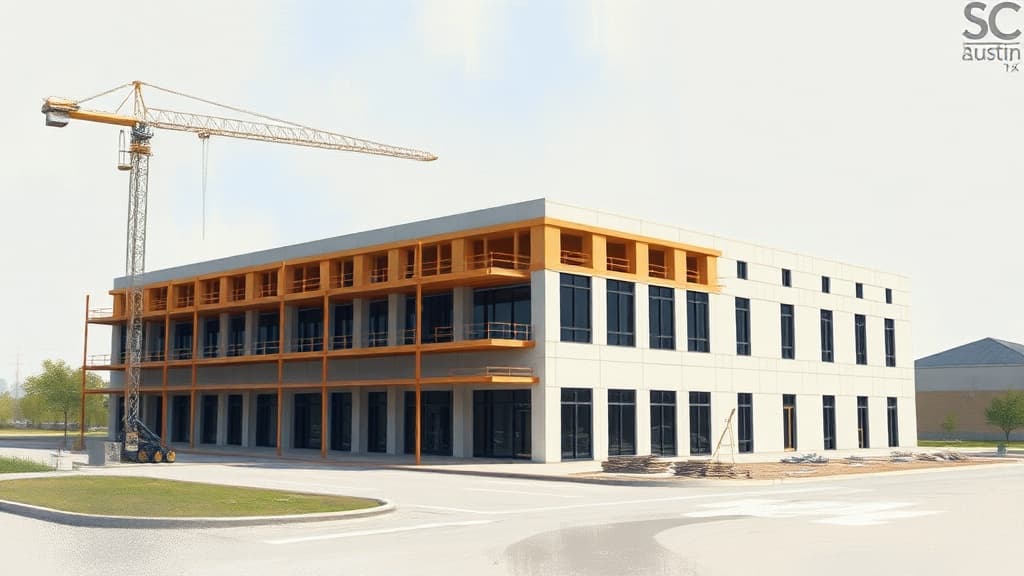 Construction Progress Update on SDC Austin Building B in Round Rock, TX