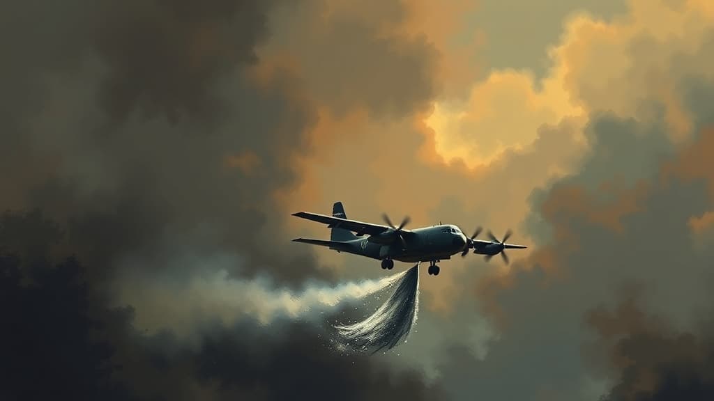 Indian Air Force Airdrops Water to Combat Forest Fires in Arunachal Pradesh