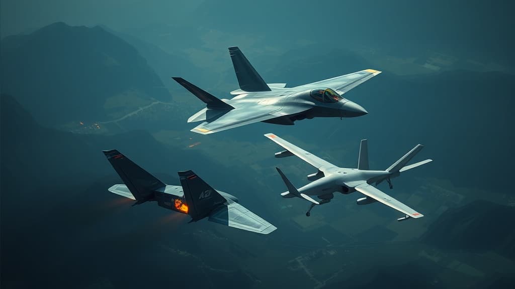 F-22 Raptor Engages MQ-20 Avenger Drone in Joint Operational Test