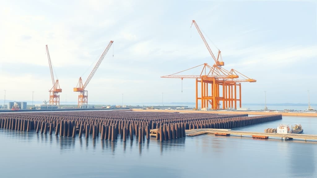 LNG Terminal Brunsbüttel Construction Progresses with 3,000 Piles Installed