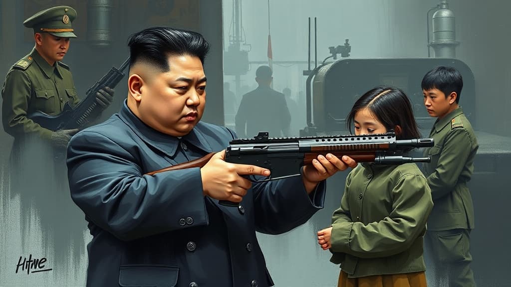 Kim Jong Un Inspects North Korean Munitions Factory, Tests New Pistol with Daughter
