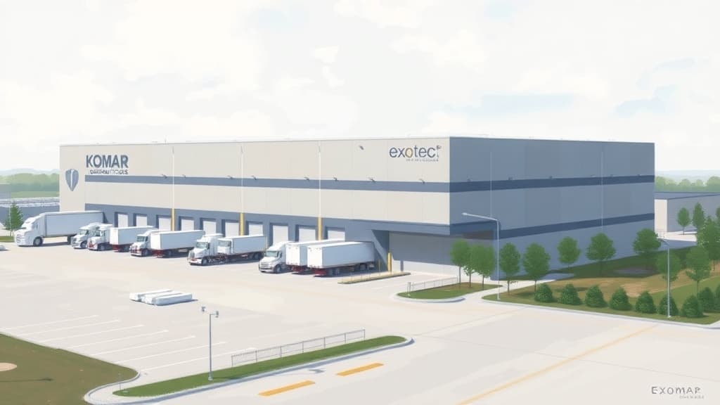 Komar Distribution Services Partners with Exotec for Automated Logistics Hub in Savannah, Georgia