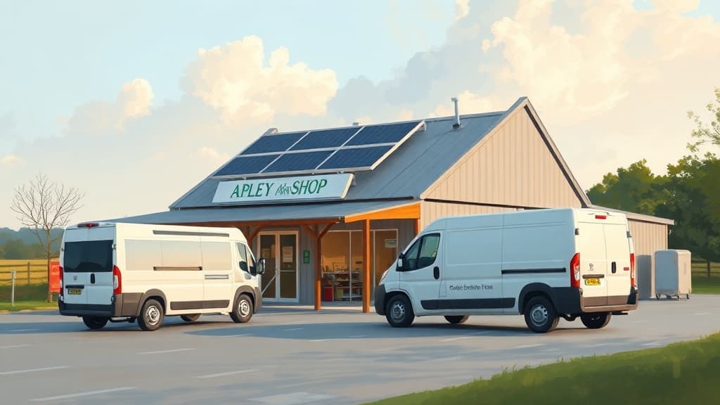 Apley Farm Shop Doubles Solar Energy and Upgrades to Electric Vans for Sustainability