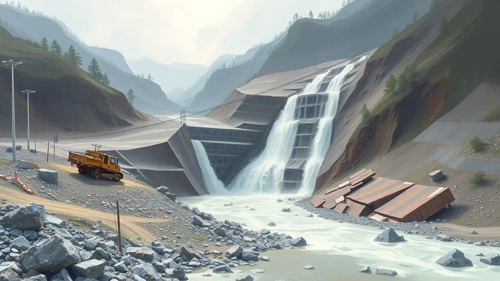 Landslide at Pakal Dul Hydropower Project in Kishtwar Leaves One Dead, One Missing