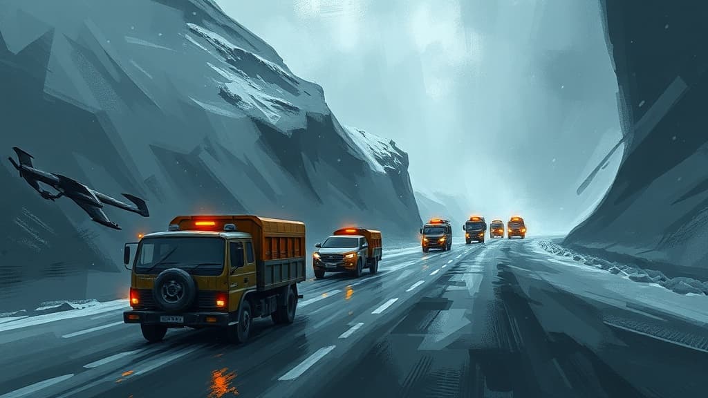 Over 1,000 Vehicles Stranded in Atal Tunnel; 214 Rescued in Jammu and Kashmir Amid Heavy Snowfall