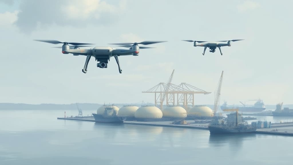 Ukrainian Drones Strike Key Russian LNG Terminal in Ust-Luga Port