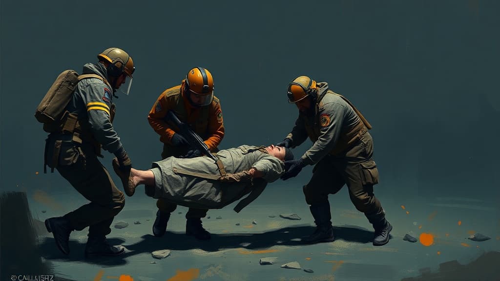 Civil Defense in Gaza Recovers Body of Martyr East of Khan Younis